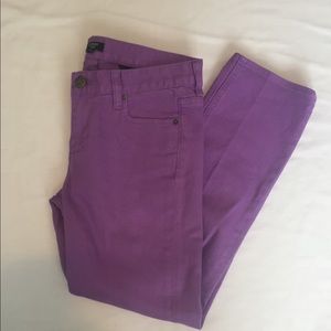 J CREW Purple Matchstick Skinny Ankle Jeans